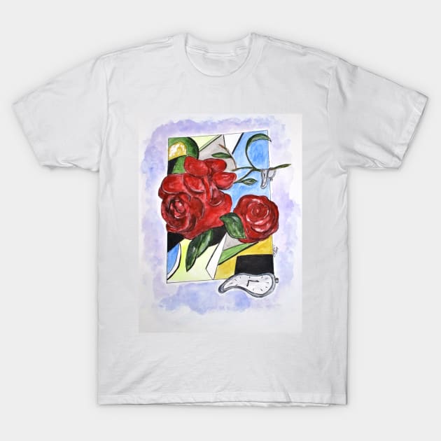 Whimsical Roses T-Shirt by cjkell